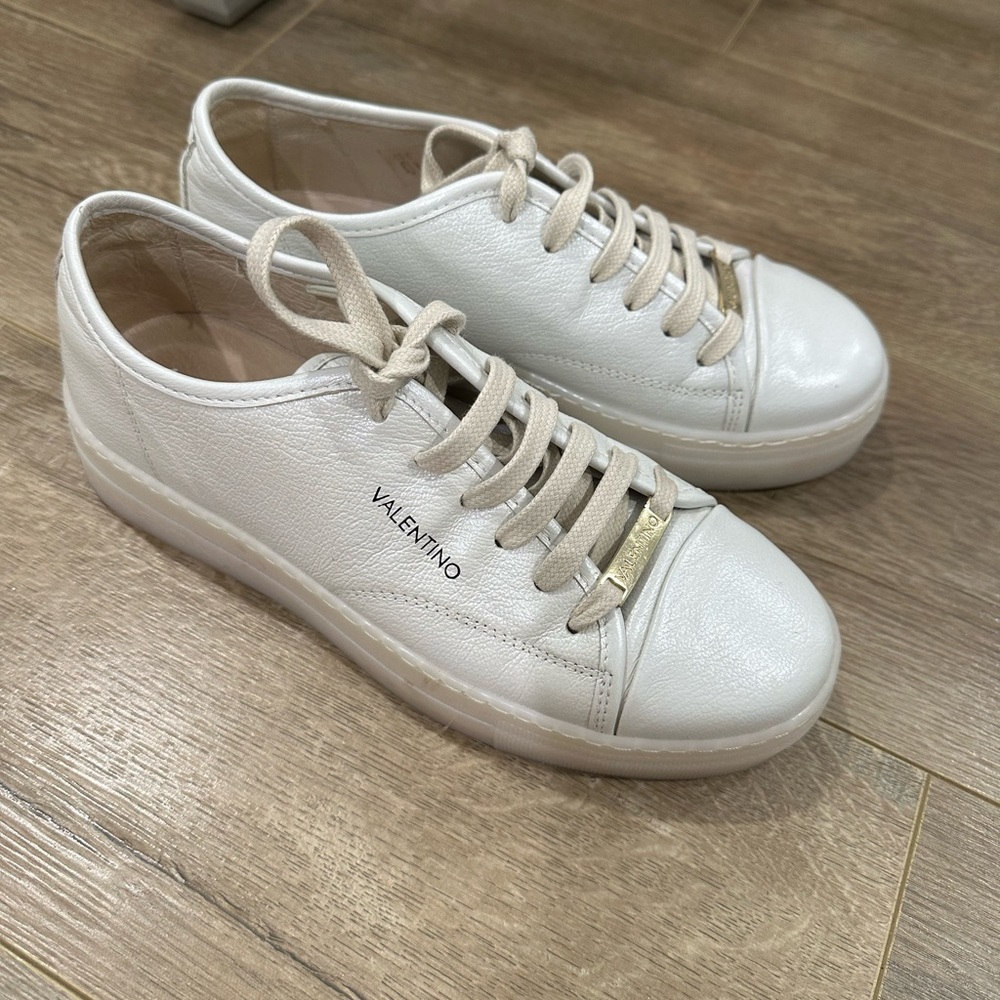 Valentino Women’s White Lace Sneakers Size 9